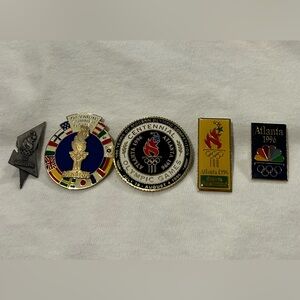 Vintage 1996 Olympics Pins Collection, USA, Atlanta Georgia